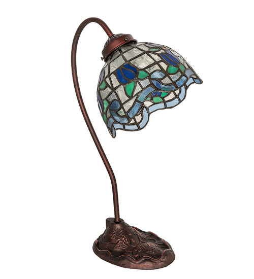 Meyda 18" High Roseborder Desk Lamp - 247918