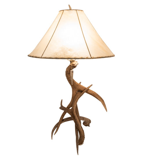 Meyda 34" High Antlers Elk & Mule Deer Table Lamp- 249163