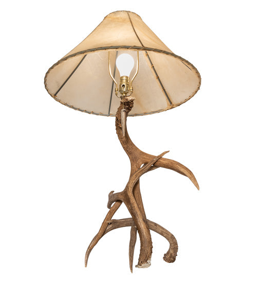 Meyda 34" High Antlers Elk & Mule Deer Table Lamp- 249163