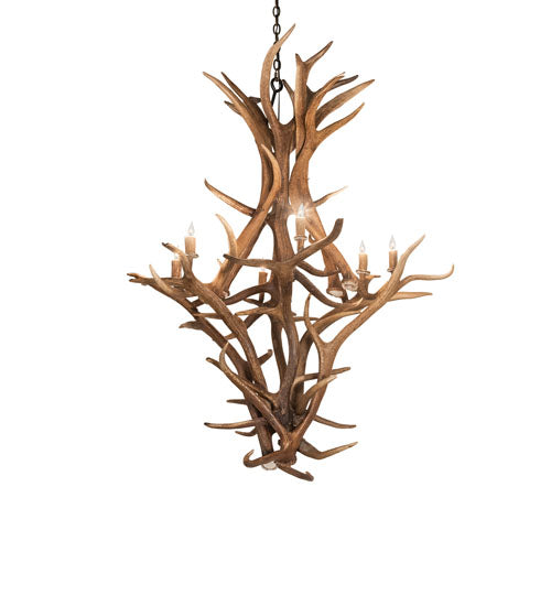 Meyda 42" Wide Antlers Elk & Mule Deer 8 Light Chandelier- 251158