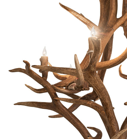 Meyda 42" Wide Antlers Elk & Mule Deer 8 Light Chandelier- 251158