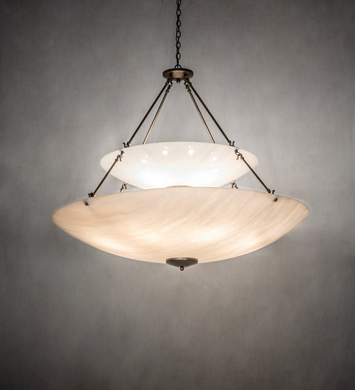 Meyda 56" Wide Cypola Two Tier Inverted Pendant 251749