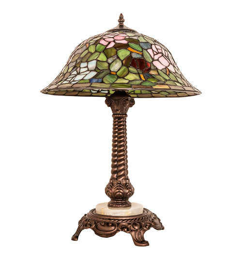 Meyda 23" High Tiffany Rosebush Table Lamp- 251920