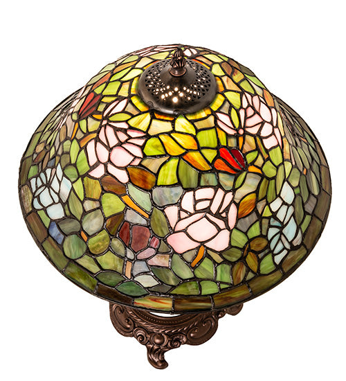 Meyda 23" High Tiffany Rosebush Table Lamp- 251920