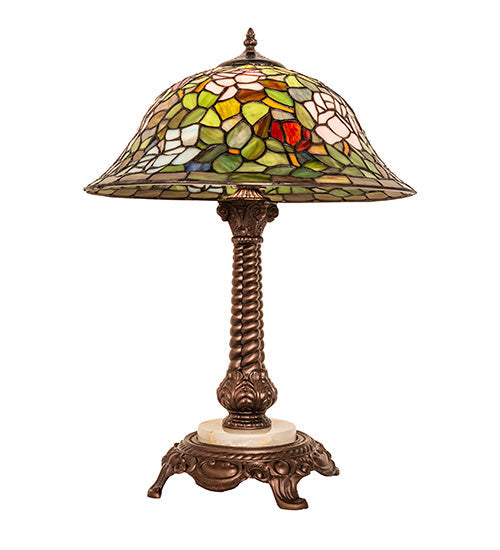 Meyda 23" High Tiffany Rosebush Table Lamp- 251920