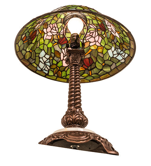 Meyda 23" High Tiffany Rosebush Table Lamp- 251920