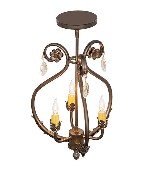 Meyda 12" Wide Antonia 3 Light Chandelier- 252343