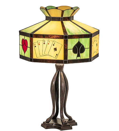 Meyda 32.5" High Poker Face Table Lamp- 252404