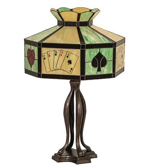 Meyda 32.5" High Poker Face Table Lamp- 252404