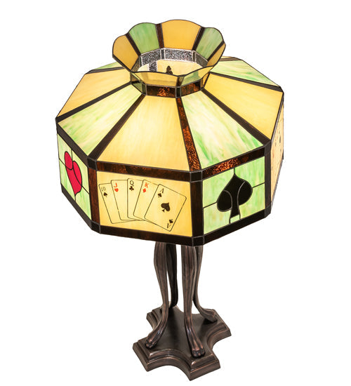 Meyda 32.5" High Poker Face Table Lamp- 252404