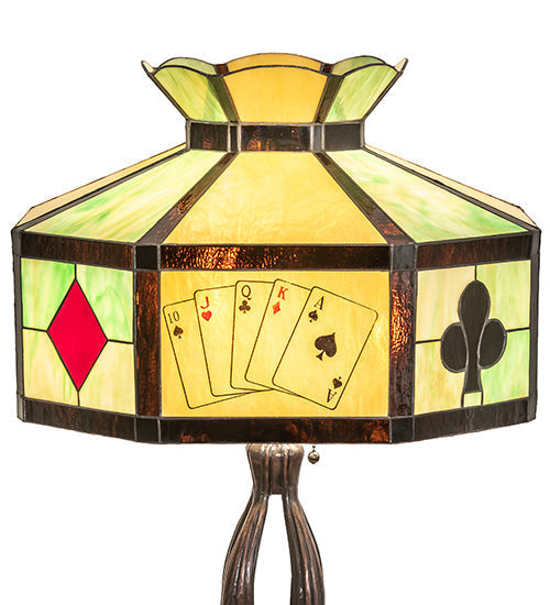 Meyda 32.5" High Poker Face Table Lamp- 252404