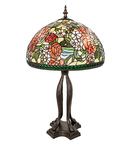 Meyda 33" High Romance Rose Table Lamp- 252596