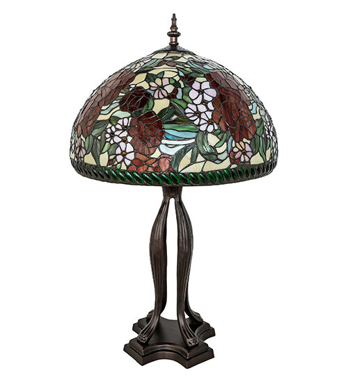 Meyda 33" High Romance Rose Table Lamp- 252596