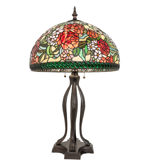 Meyda 33" High Romance Rose Table Lamp- 252596