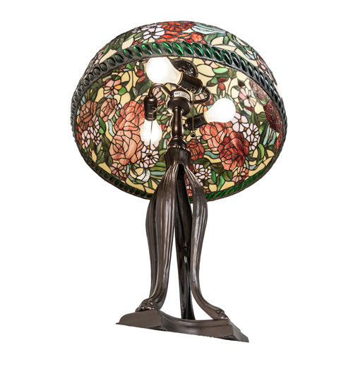 Meyda 33" High Romance Rose Table Lamp- 252596