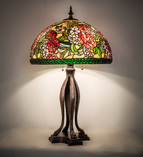 Meyda 33" High Romance Rose Table Lamp- 252596