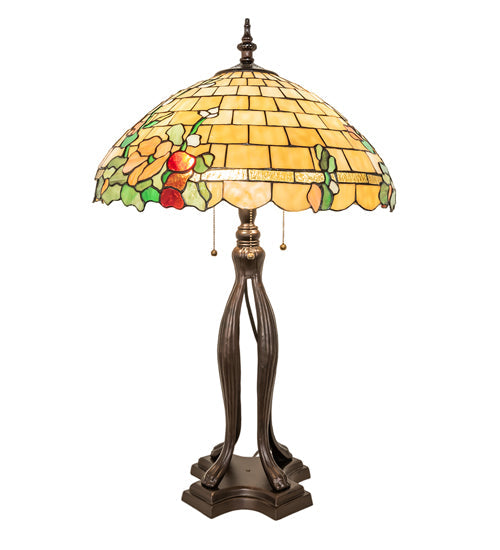 Meyda 33" High Duffner & Kimberly Hollyhock Table Lamp- 253006