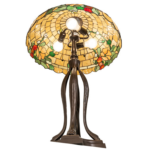 Meyda 33" High Duffner & Kimberly Hollyhock Table Lamp- 253006