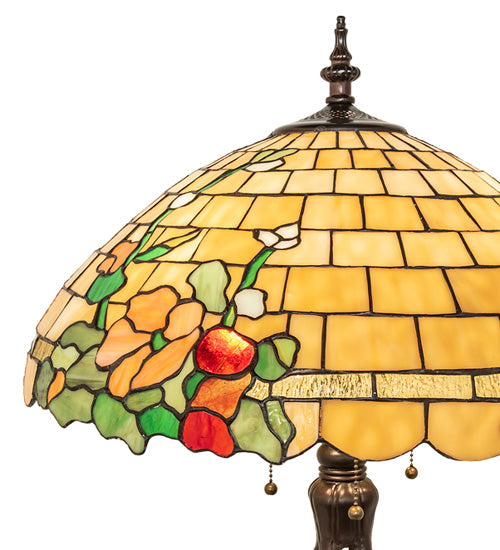 Meyda 33" High Duffner & Kimberly Hollyhock Table Lamp- 253006