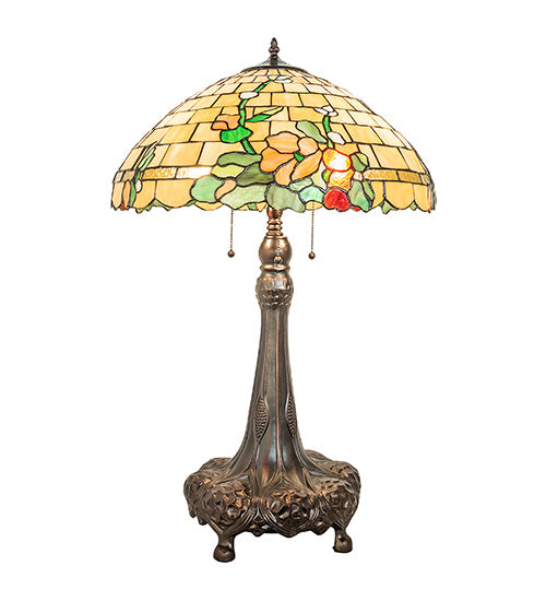 Meyda 31" High Duffner & Kimberly Hollyhock Table Lamp- 253009