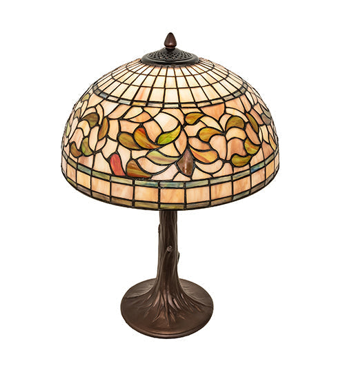 Meyda 23" High Tiffany Turning Leaf Table Lamp - 253821