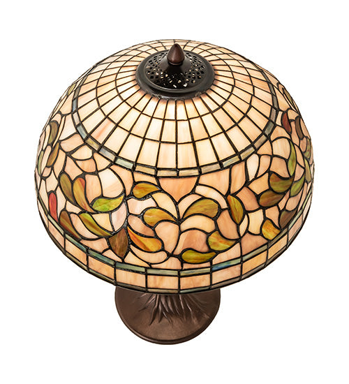 Meyda 23" High Tiffany Turning Leaf Table Lamp - 253821