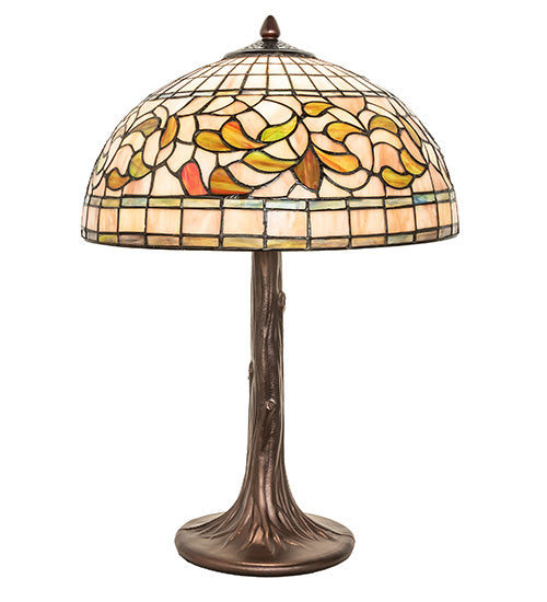 Meyda 23" High Tiffany Turning Leaf Table Lamp - 253821