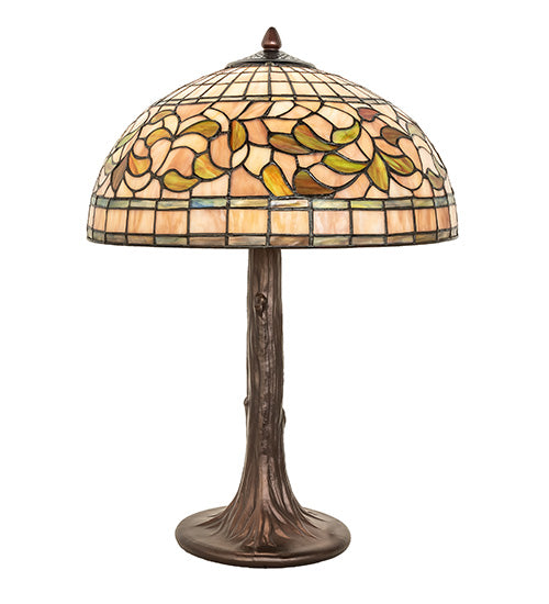 Meyda 23" High Tiffany Turning Leaf Table Lamp - 253821