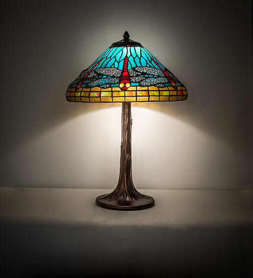 Meyda 23" High Tiffany Dragonfly Table Lamp- 253822