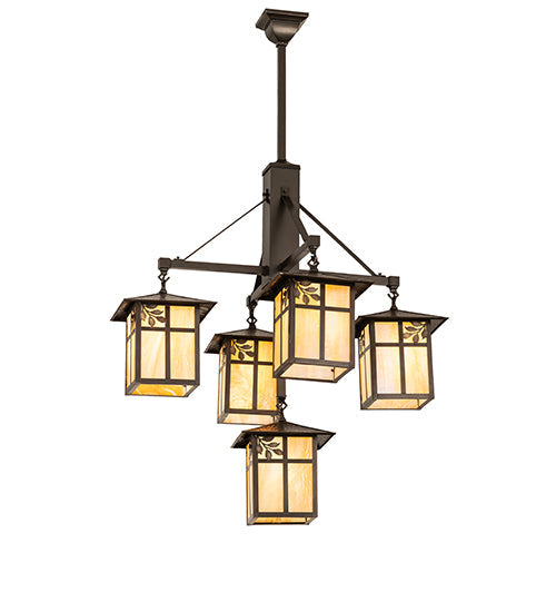 Meyda 32" Wide Seneca Sprig 5 Light Chandelier 254267