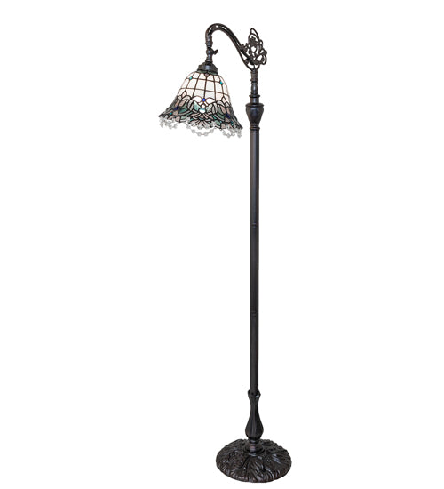 Meyda 61" High Angelica Bridge Arm Floor Lamp- 255705