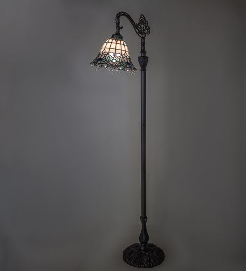 Meyda 61" High Angelica Bridge Arm Floor Lamp- 255705