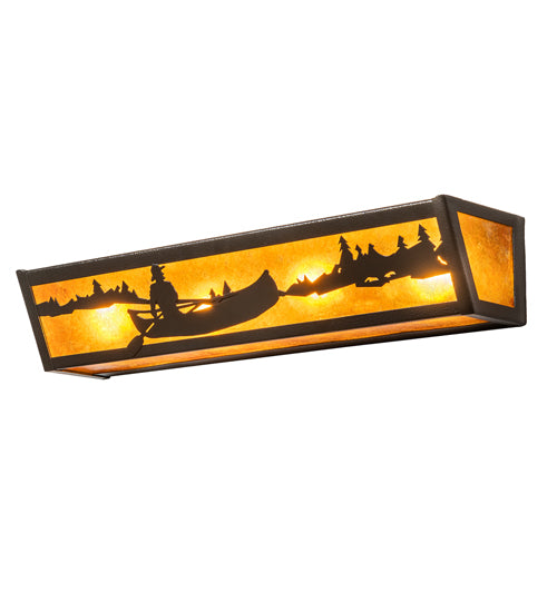 Meyda 24" Wide Canoe At Lake Vanity Light '256613