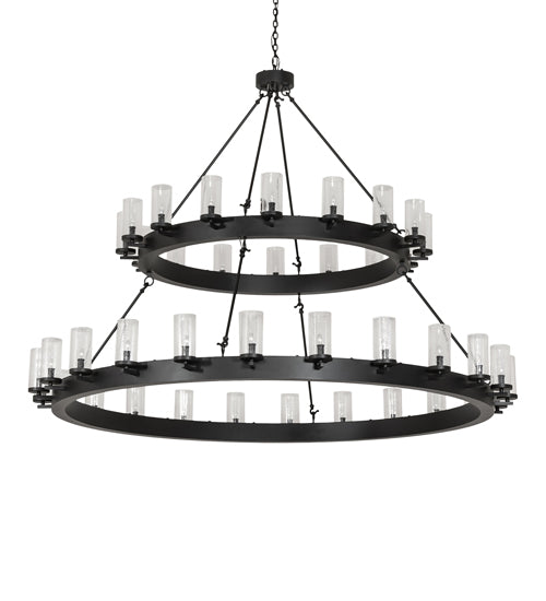 Meyda 72" Wide Noziroh Ring 40 Light Two Tier Chandelier- 256824