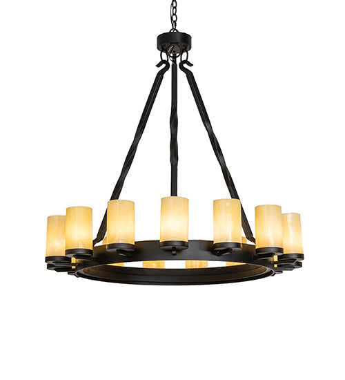 Meyda 42" Wide Noziroh Ring 15 Light Chandelier 256971