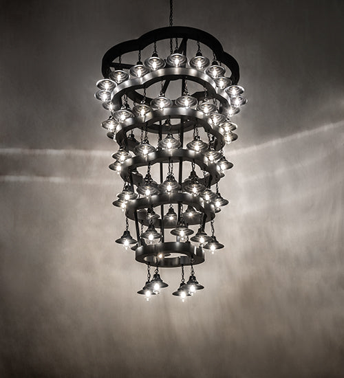 Meyda 60" Wide Cretella 72 Light Six Tier Chandelier 257009