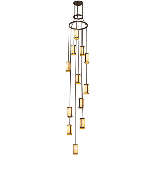 Meyda 30" Wide Cartier 12 Light Cascading Chandelier 259624