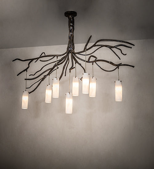 Meyda 70" Long Winter Solstice Cilindro 8 Light Chandelier260682