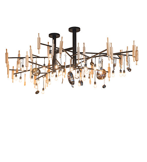 Meyda 144" Long Alva Kavel 30 Light Oblong Chandelier 261967