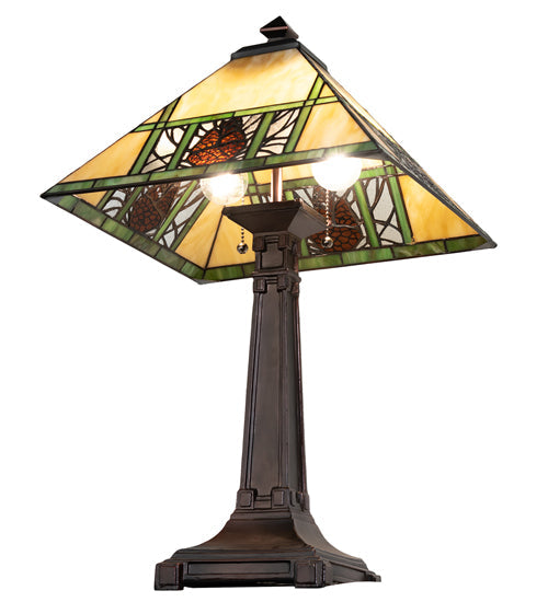 Meyda 24" High Pinecone Ridge Table Lamp- 263185