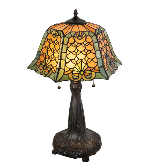 Meyda 26" High Duffner & Kimberly Shell & Diamond Table Lamp- 264839