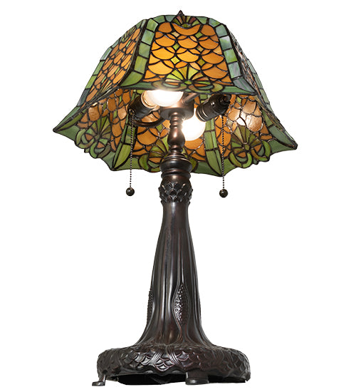 Meyda 26" High Duffner & Kimberly Shell & Diamond Table Lamp- 264839