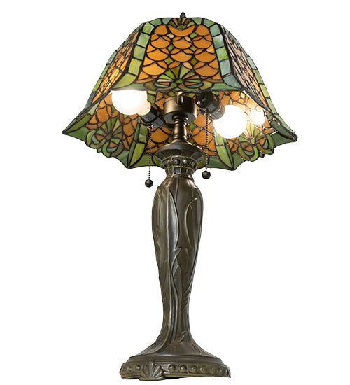 Meyda 26" High Duffner & Kimberly Shell & Diamond Table Lamp- 264846