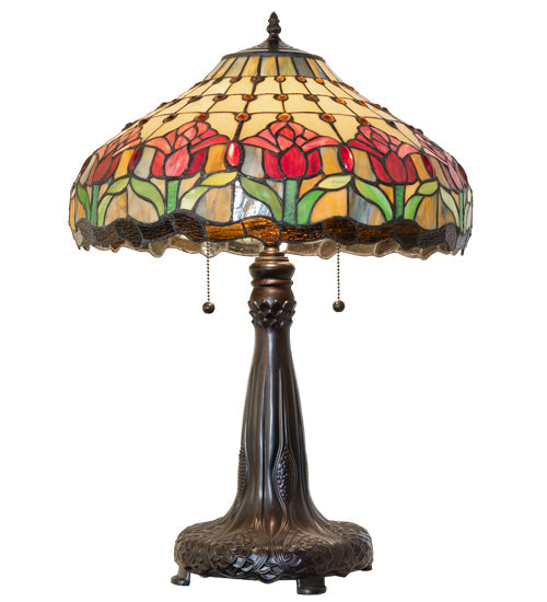 Meyda 26" High Colonial Tulip Table Lamp- 265016