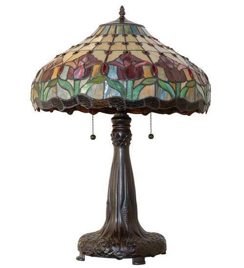 Meyda 26" High Colonial Tulip Table Lamp- 265016