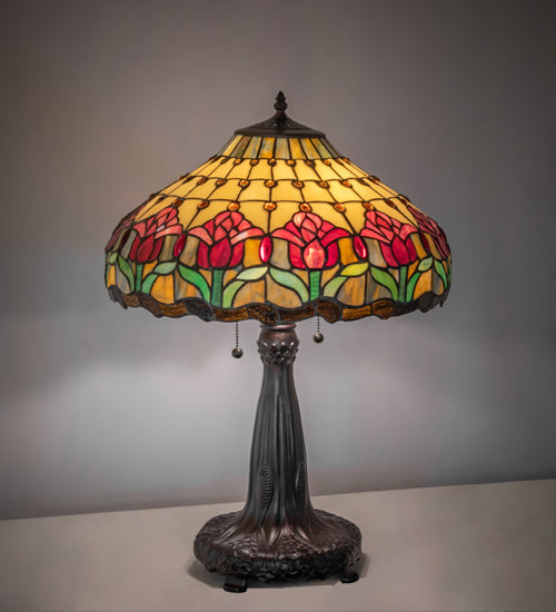 Meyda 26" High Colonial Tulip Table Lamp- 265016