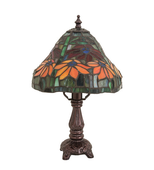 Meyda 13" High Poinsettia Mini Lamp - 26633