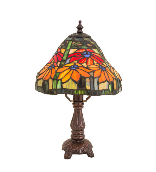 Meyda 13" High Poinsettia Mini Lamp - 26633