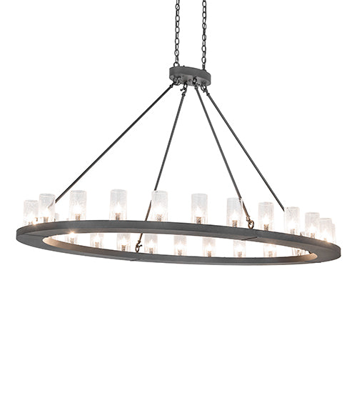 Meyda 72" Long Loxley 24 Light Oblong Chandelier 266798