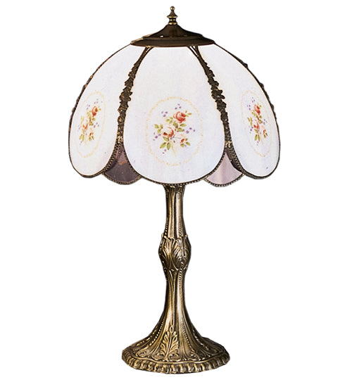 Meyda 22"H Rose Bouquet Table Lamp 26817